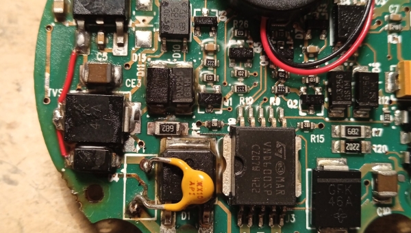 Quick bow thruster control panel repair