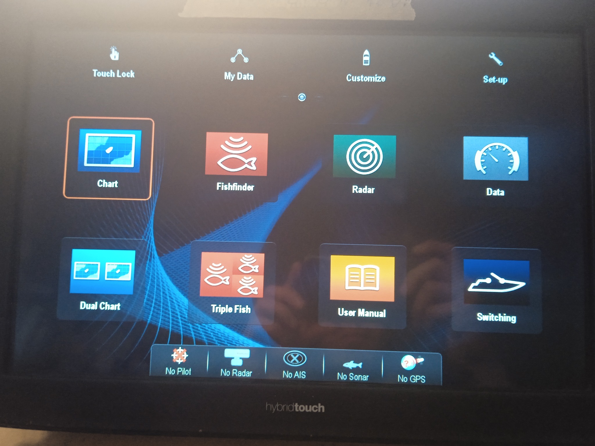 Raymarine hybrid touch backlight repair